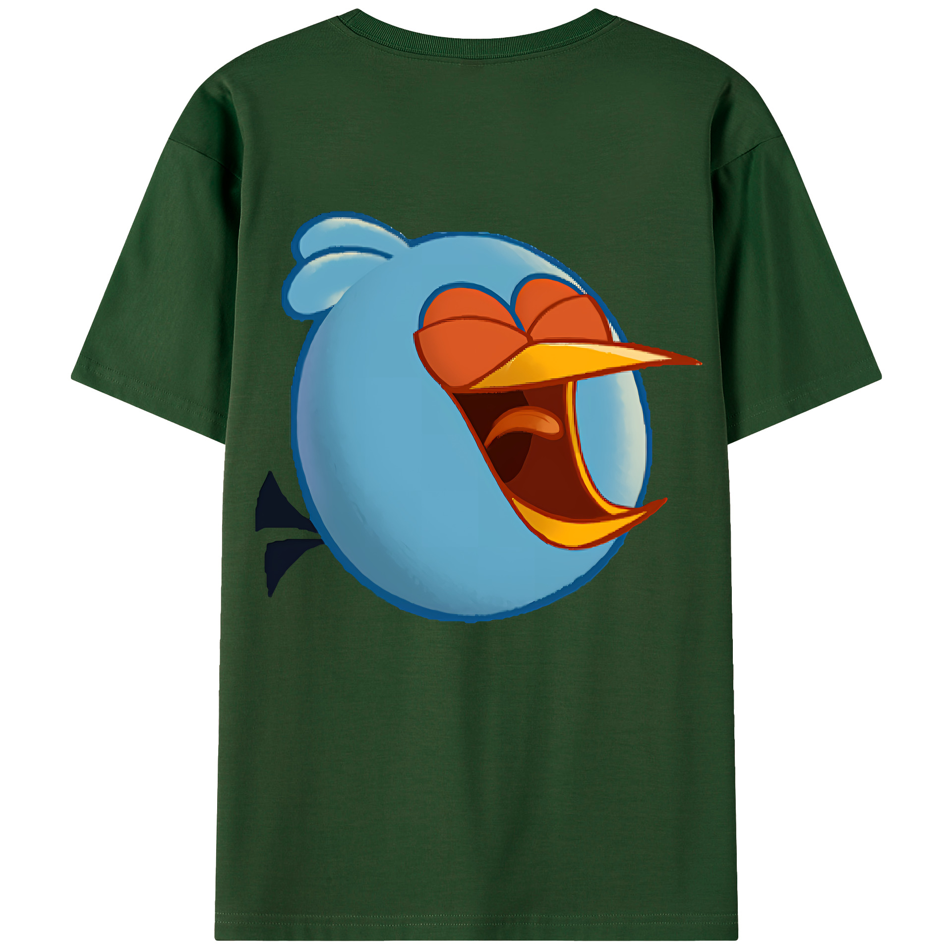 （画像用） Angry Birds アングリーバード 綿100％半袖Tシャツ（背面プリント）